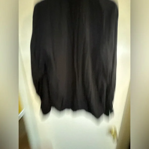 GAP Men’s Black Button Down Shirt XL Untucked Fit Cotton - Picture 2 of 4